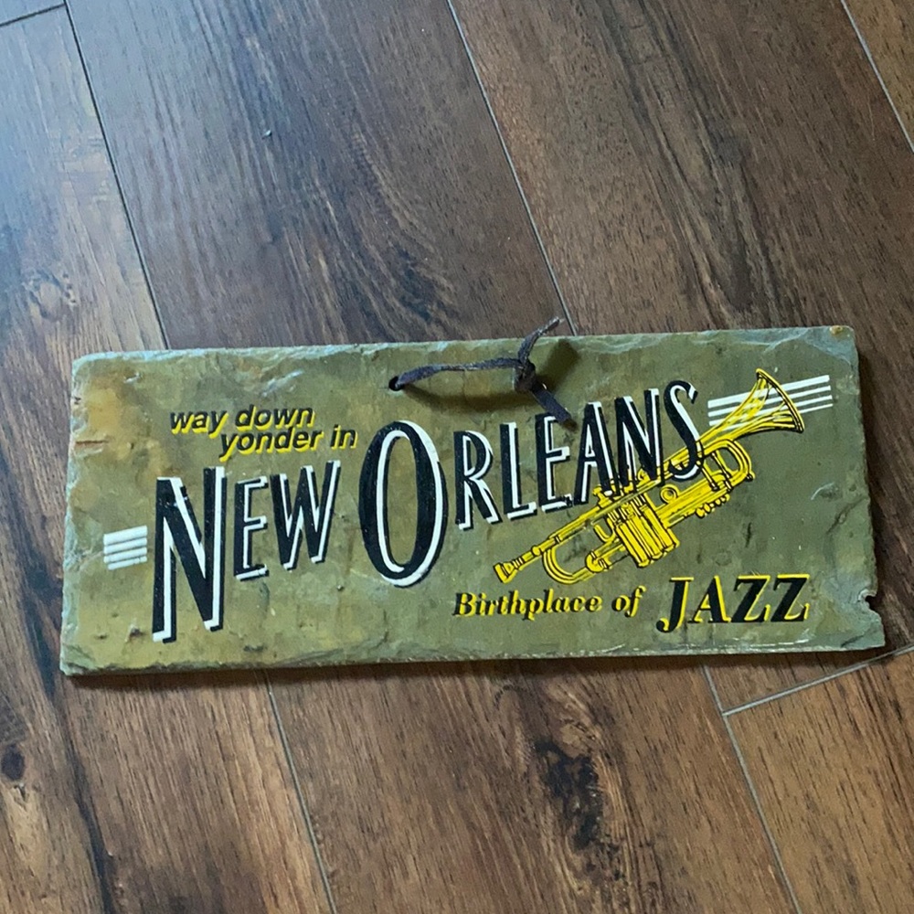 Hand crafted New Orleans sign